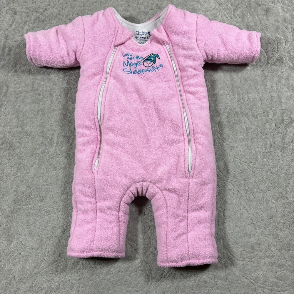 Baby Merlin Pink Magic Sleepsuit Size Small 3 to 6 Months